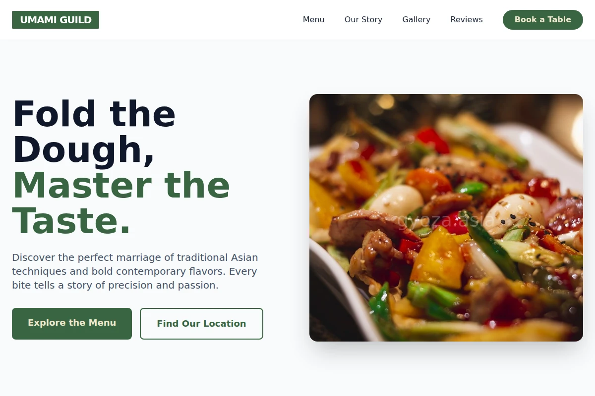 Niche Asian Fusion Food